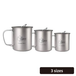 野夫炊煙單層鈦蓋把手杯 OB27579-300ml│OB27562-450ml│OB27555-600ml│OB27340-套組