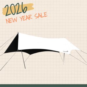 彩繪天空大六角天幕布-OB21478月光白